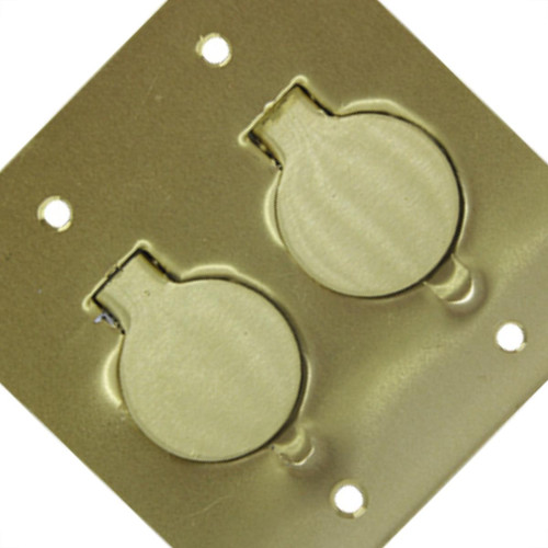Espelho Placa P/Piso Metal 4X4 2Tom Red Pres Stamp Espelho Placa P/Piso Metal 4X4 2Tom Red Pres Stamp
