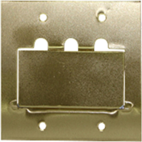 Placa Espelho P/Piso Metal 4X4 Rj11/Rj45 Stamp