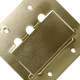 Placa Espelho P/Piso Metal 4X4 Rj11/Rj45 Stamp