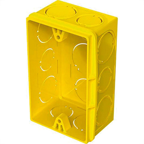 Caixinha Luz Amar.Tigreflex 4X2 - Kit C/24 Unidades Caixinha Luz Amar.Tigreflex 4X2 - Kit C/24 Unidades