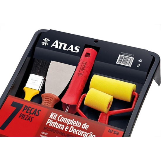 Kit P/Pintura Atlas La C/7Pc 1016