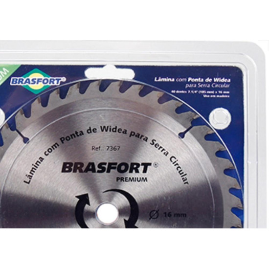 Serra Circ.Widea Brasfort 7.1/4X40X16 7367 Serra Circ.Widea Brasfort 7.1/4X40X16 7367