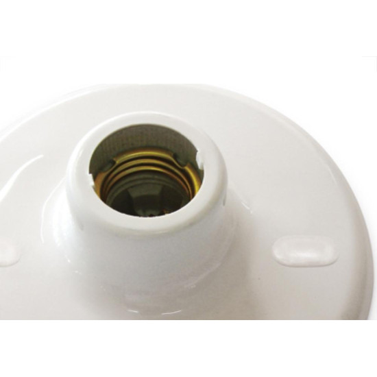 Plafon Decora Pvc Blumenau Branco Soquete Porc. Plafon Decora Pvc Blumenau Branco Soquete Porc.