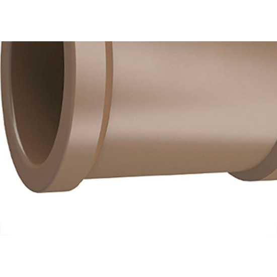 Luva Tigre PVC Liso Liso 2 Marrom