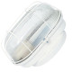 Kit C/3 - Luminaria Tartaruga Ferro/Vidro Branco Jr Ilum