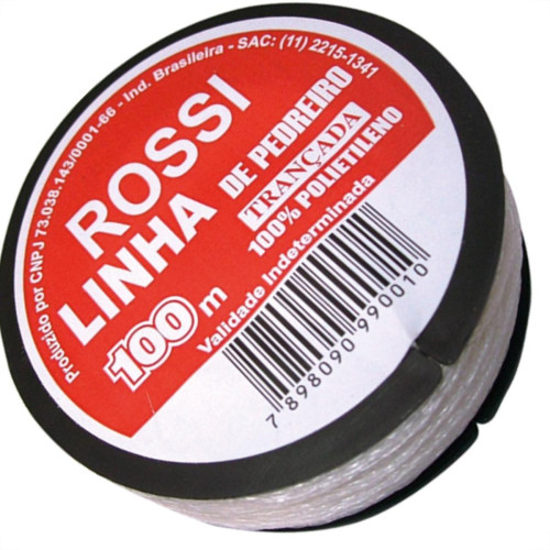 Linha Pedreiro Rossi Trançada C/100Mt - Kit C/12 Unidades Linha Pedreiro Rossi Trançada C/100Mt - Kit C/12 Unidades