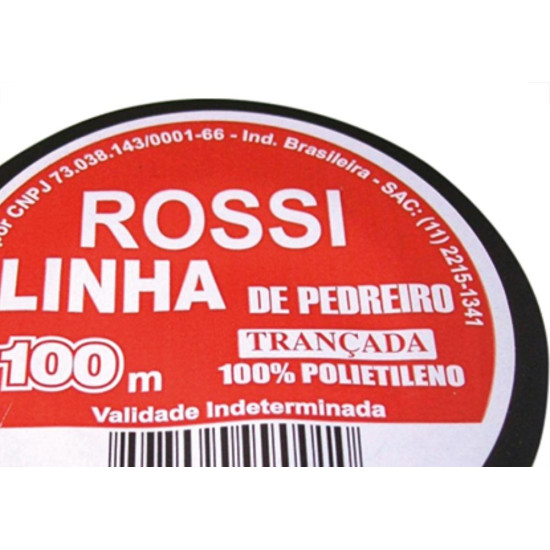 Linha Pedreiro Rossi Trançada C/100Mt - Kit C/12 Unidades Linha Pedreiro Rossi Trançada C/100Mt - Kit C/12 Unidades
