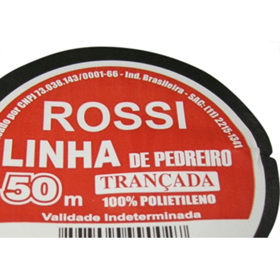 Linha Pedreiro Rossi Trançada C/ 50Mt - Kit C/12 Unidades Linha Pedreiro Rossi Trançada C/ 50Mt - Kit C/12 Unidades