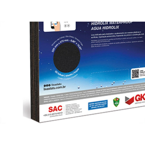 Lixa Tatu Gk D Agua 240 C/50 Lixa Tatu Gk D Agua 240 C/50