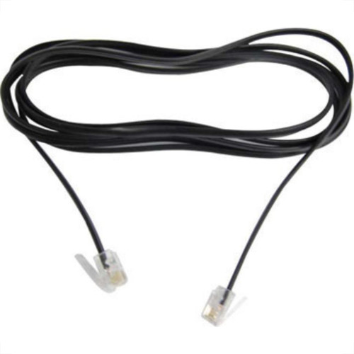 Cabo P/Fone Jack/Jack Rj11 10Mt Pr Cabo P/Fone Jack/Jack Rj11 10Mt Pr