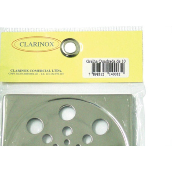 Grelha Inox Quad 10 Rotatoria Clarinox Grelha Inox Quad 10 Rotatoria Clarinox