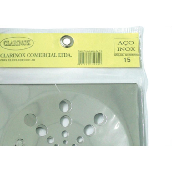 Grelha Inox Quad 15 Rotatoria Clarinox Grelha Inox Quad 15 Rotatoria Clarinox