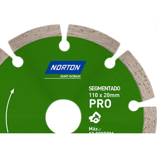 Disco Diam Norton Segmentado Pro