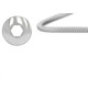 Engate Cromado Flex Censi 30Cm Malha Inox