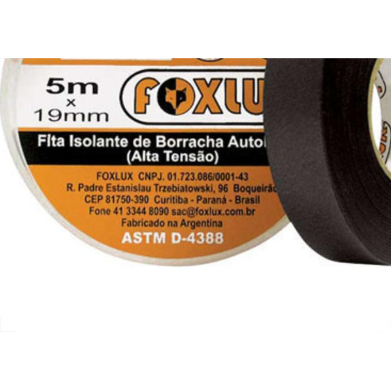 Fita Alta Fusao/Tensao Foxlux 05Mts Fita Alta Fusao/Tensao Foxlux 05Mts
