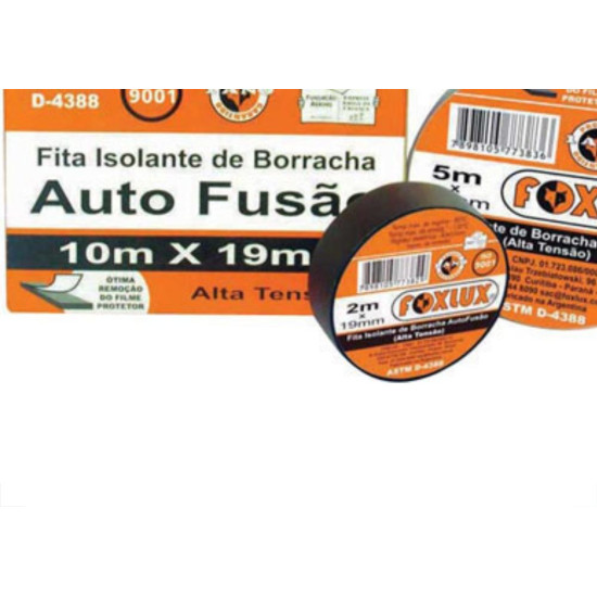 Fita Alta Fusao/Tensao Foxlux 02Mts - Kit C/10 Unidades Fita Alta Fusao/Tensao Foxlux 02Mts - Kit C/10 Unidades