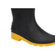 Bota Galocha Grendene Preto/Amarelo Cano Medio N.39 Bota Galocha Grendene Preto/Amarelo Cano Medio N.39