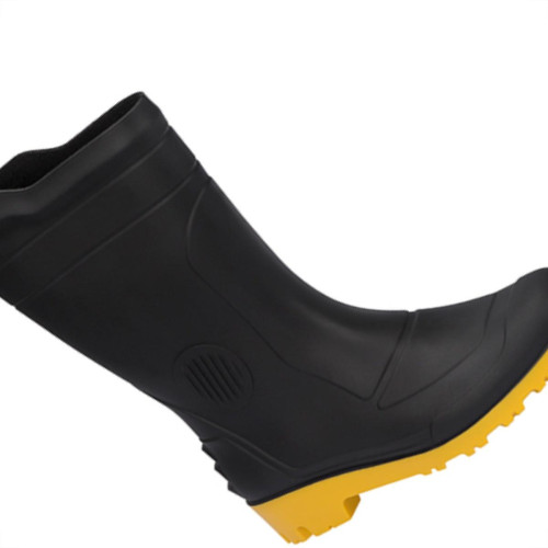 Bota Galocha Pega Forte Preto/Amarelo Cano Medio N.42 Bota Galocha Pega Forte Preto/Amarelo Cano Medio N.42