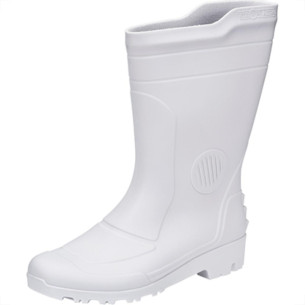 Bota Galocha Pega Forte Branco Cano Medio N.37