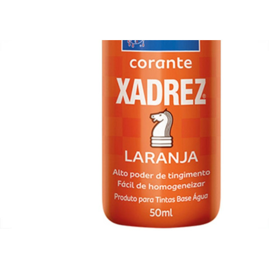 Corante Xadrez 50Ml Laranja - Kit C/12 Unidades Corante Xadrez 50Ml Laranja - Kit C/12 Unidades
