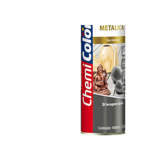 Spray Chemicolor Metalica Preto 400Ml
