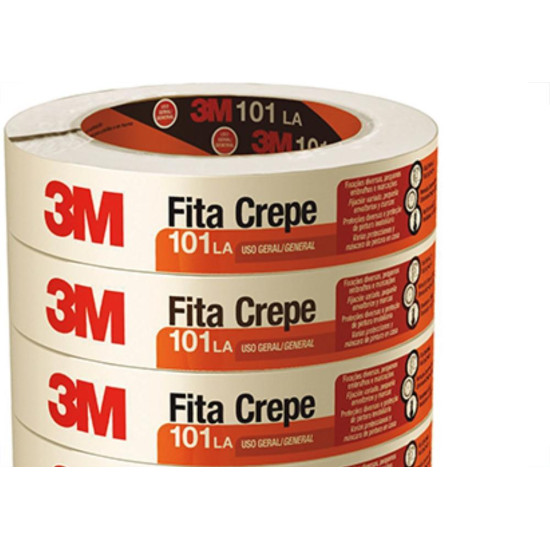 Fita Crepe 3M 18Mm X 50Mt - Kit C/6 Unidades Fita Crepe 3M 18Mm X 50Mt - Kit C/6 Unidades