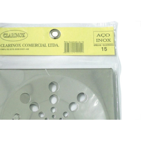 Grelha Inox Quad C/Caxi 15 Rot.Clarinox Grelha Inox Quad C/Caxi 15 Rot.Clarinox