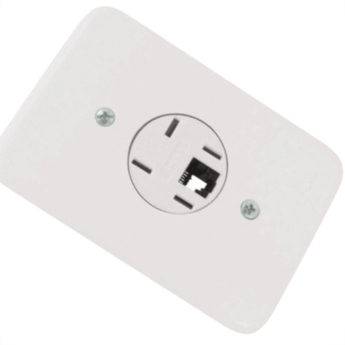 Kit C/3 - Conjunto Radial Pollar 1402024 1Tomada Fone Rj11 Kit C/3 - Conjunto Radial Pollar 1402024 1Tomada Fone Rj11