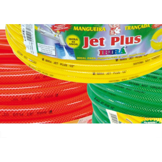 Mangueira Ibira Malha trançada 1/2 X 2 Jet Plus Verde 50M