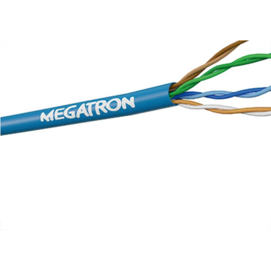 Fio Cabo Rede Megatron Cat5E 100M Azul Fio Cabo Rede Megatron Cat5E 100M Azul