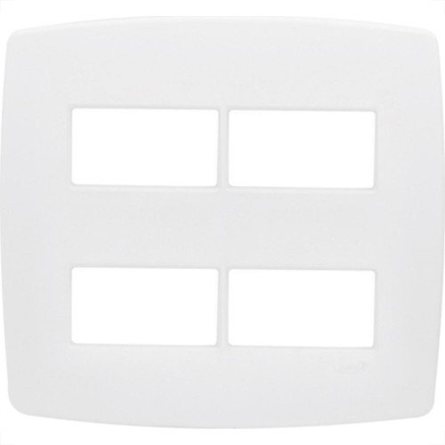 Espelho Placa Radial Modular Branco 4X4 4Mod Dist 3008