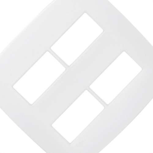 Espelho Placa Radial Modular Branco 4X4 4Mod Dist 3008