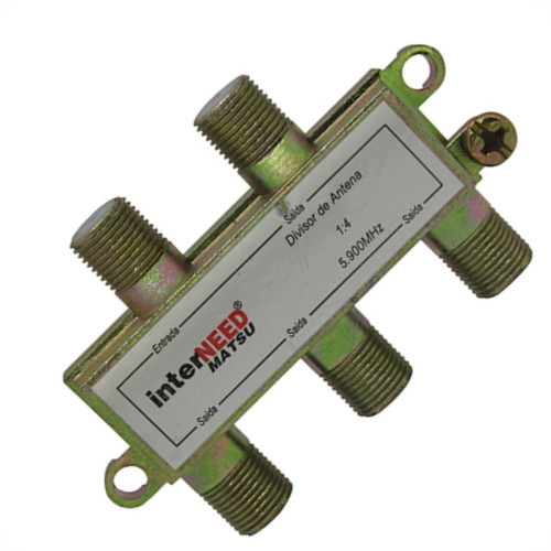 Divisor Blindado 4 Saidas Interneed - Kit C/10 Unidades