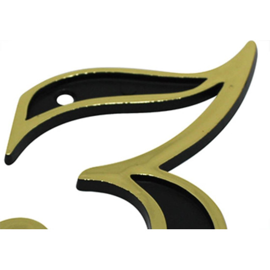 Numero Colonial Emave 3 Dourado