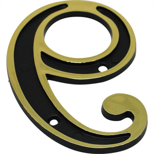 Numero Colonial Emave 9 Dourado Numero Colonial Emave 9 Dourado
