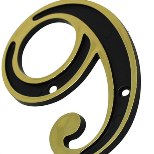 Numero Colonial Emave 9 Dourado Numero Colonial Emave 9 Dourado