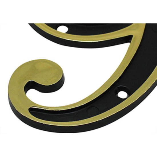 Numero Colonial Emave 9 Dourado Numero Colonial Emave 9 Dourado