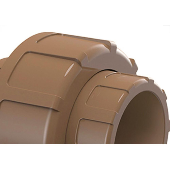 Uniao Tigre PVC Liso Liso 1.1/4 Marrom Uniao Tigre PVC Liso Liso 1.1/4 Marrom