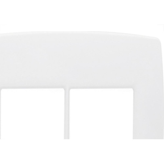 Espelho Placa Radial Modular Branco 4X4 4Mod 1703007