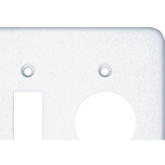 Espelho Placa Radial Pollar 1702008 4X4 1S+1Tm Red