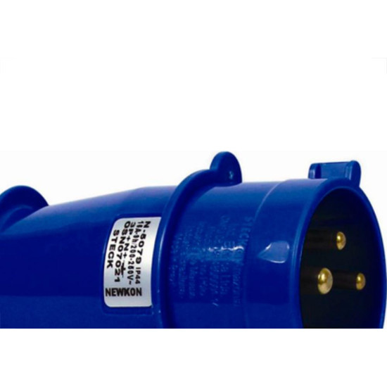 Plug Steck 2P+T 16A 200/250V 6H Azul 3076 Plug Steck 2P+T 16A 200/250V 6H Azul 3076