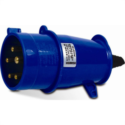 Plug Steck 3P+T 16A 200/250V 9H Azul 4079 Plug Steck 3P+T 16A 200/250V 9H Azul 4079