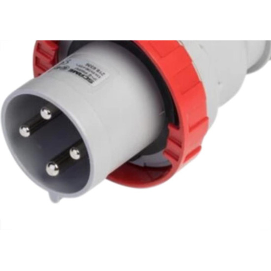 Plug Steck 3P+T 63A 380/440V 6H Vermelho 4576 Plug Steck 3P+T 63A 380/440V 6H Vermelho 4576