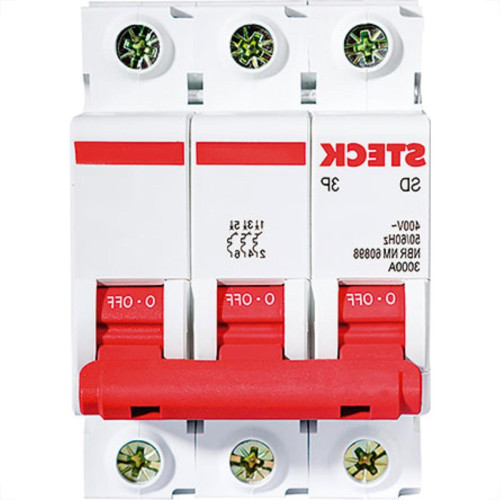 Kit C/4 - Disjuntor Steck Din Tripolar 100A Sd3 10Ka Kit C/4 - Disjuntor Steck Din Tripolar 100A Sd3 10Ka