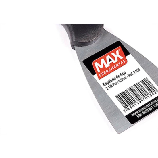 Espatula Max Aco 06 C/Cabo Plastico Espatula Max Aco 06 C/Cabo Plastico
