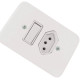 Kit C/2 - Conjunto Radial Pollar 1901112 1P 1Tomada 10A Kit C/2 - Conjunto Radial Pollar 1901112 1P 1Tomada 10A