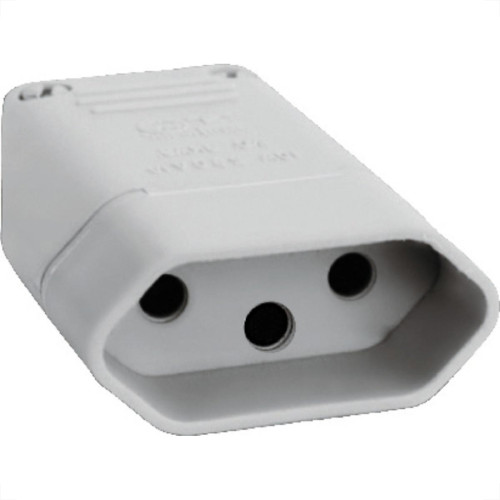 Pino Femea Perlex 2P+T 20A Cinza 2046 Pino Femea Perlex 2P+T 20A Cinza 2046