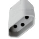 Pino Femea Perlex 2P+T 20A Cinza 2046 Pino Femea Perlex 2P+T 20A Cinza 2046