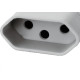 Pino Femea Perlex 2P+T 20A Cinza 2046 Pino Femea Perlex 2P+T 20A Cinza 2046