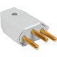 Pino Macho Perlex 2P+T 10A Cinza 1043 - Kit C/10 Unidades